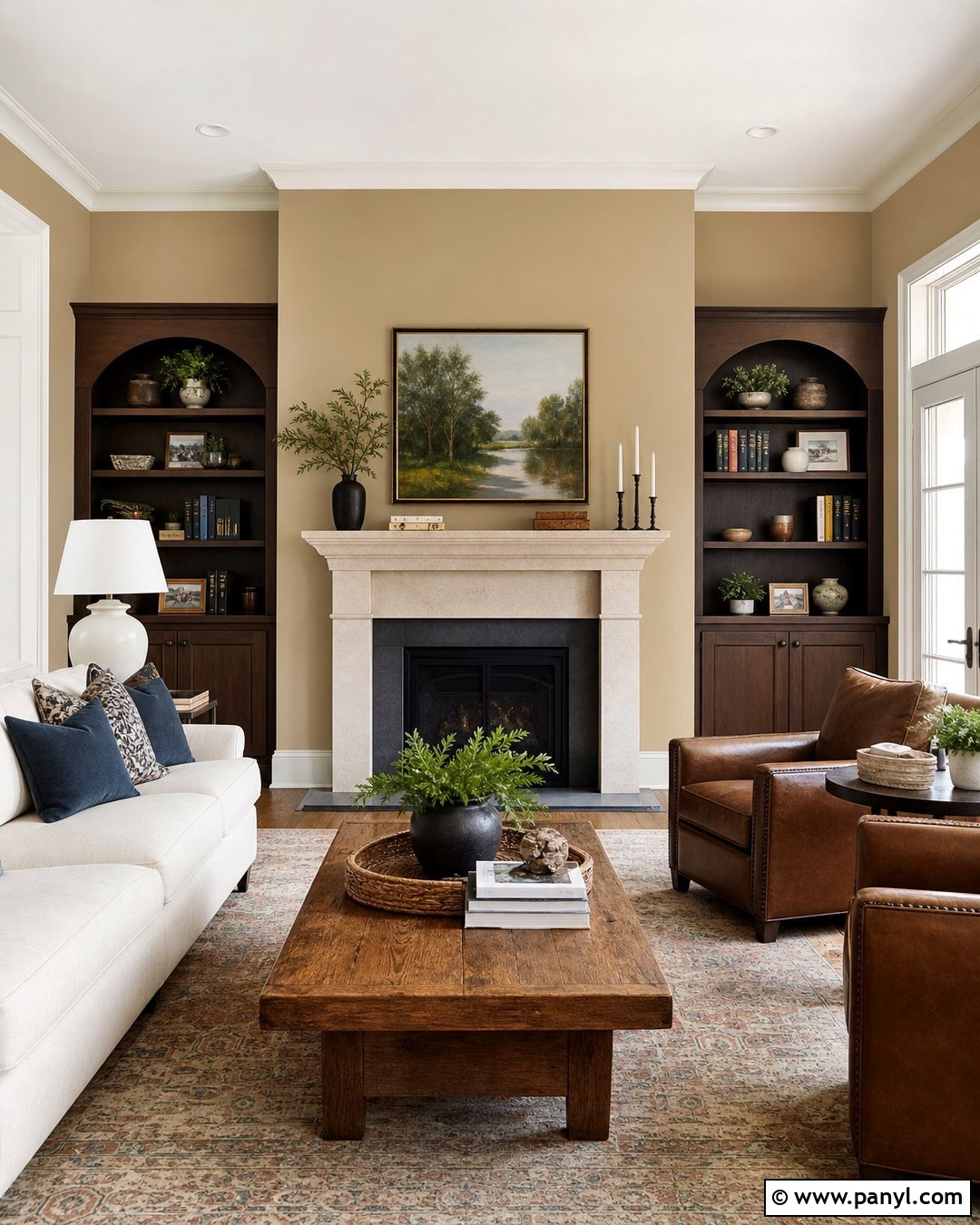 Tan Fireplace Accent Wall - 30 Tan Accent Wall Ideas