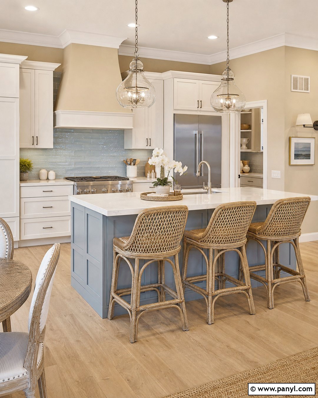 Tan Kitchen Walls In A Coastal Kitchen - 30 tan kitchen walls