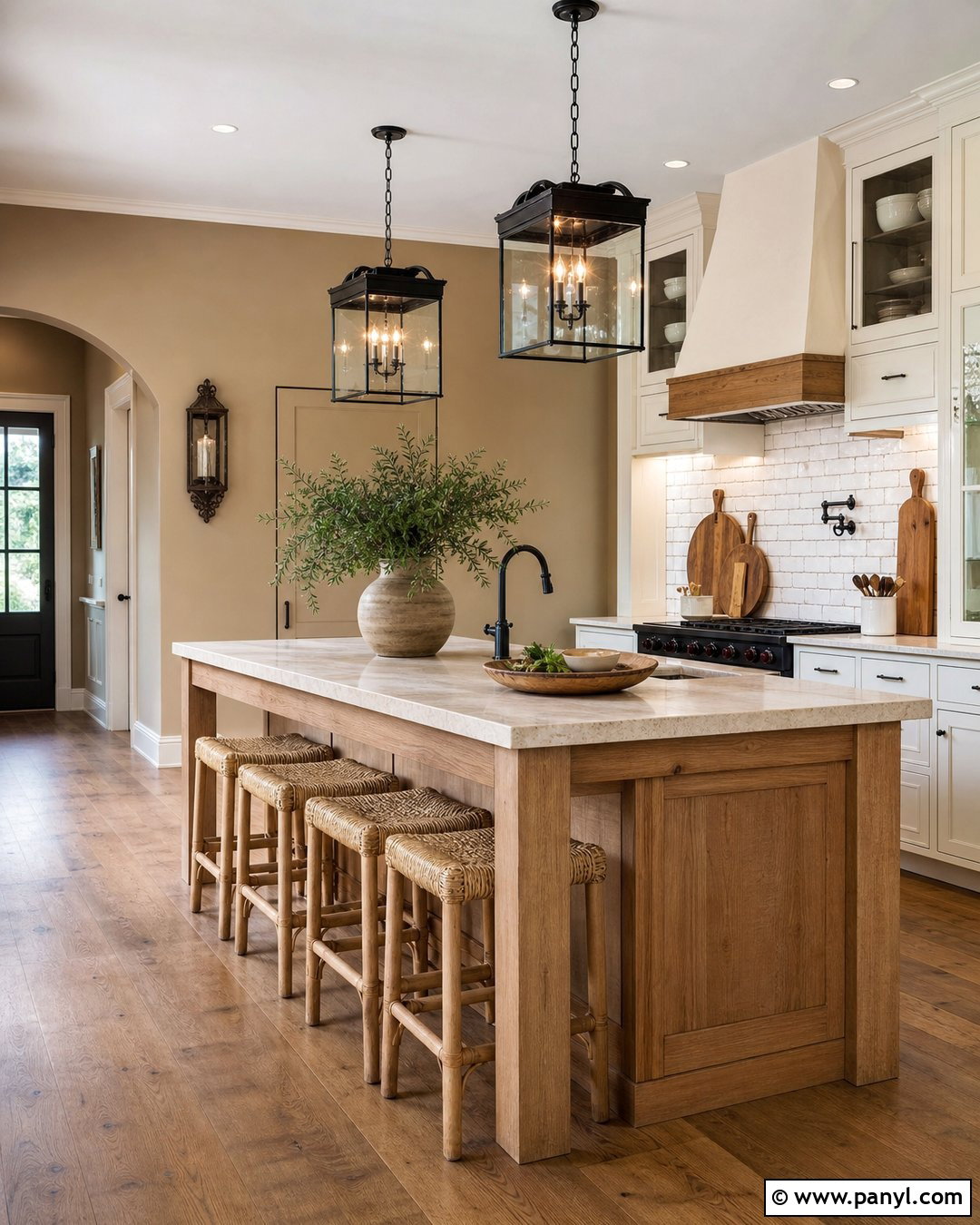 Tan Kitchen Walls In A Farmhouse Kitchen - 30 tan kitchen walls