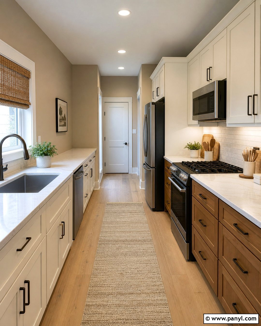 Tan Kitchen Walls In A Galley Kitchen - 30 tan kitchen walls
