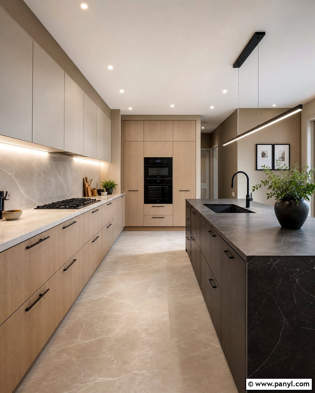 Tan Kitchen Walls In A Modern Kitchen - 30 tan kitchen walls