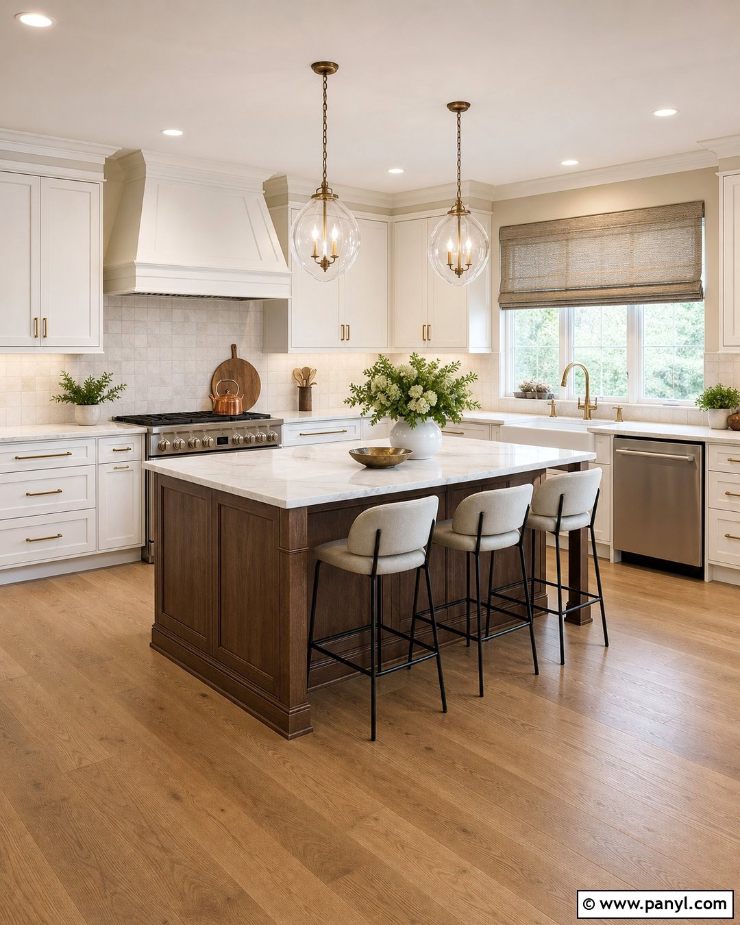 Tan Kitchen Walls In A Transitional Kitchen - 30 tan kitchen walls