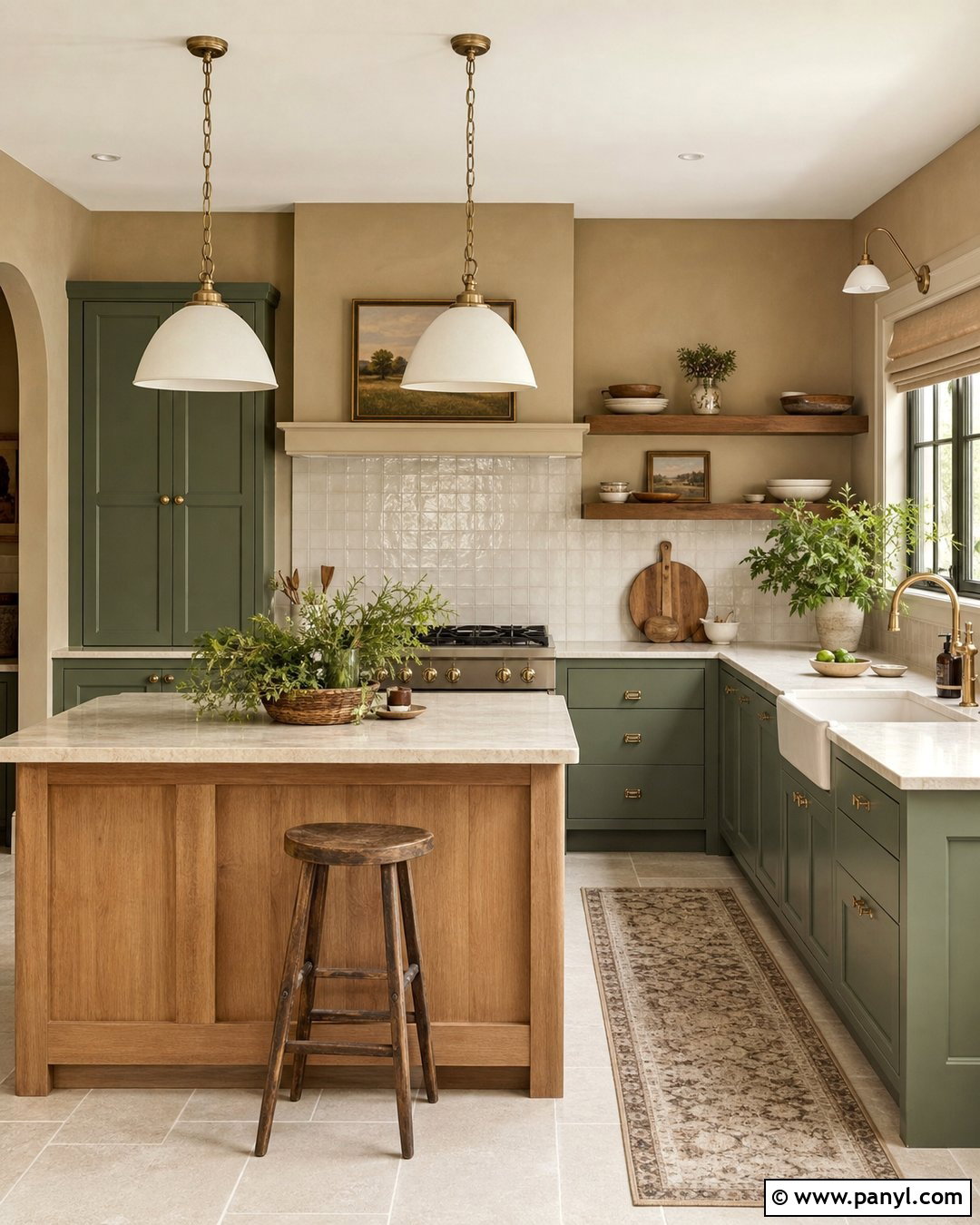 Tan Kitchen Walls With Sage Green Cabinets - 30 tan kitchen walls