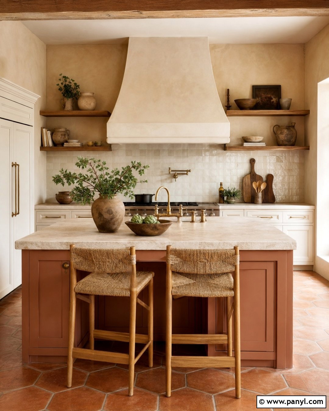 Tan Kitchen Walls With Terracotta Accents - 30 tan kitchen walls