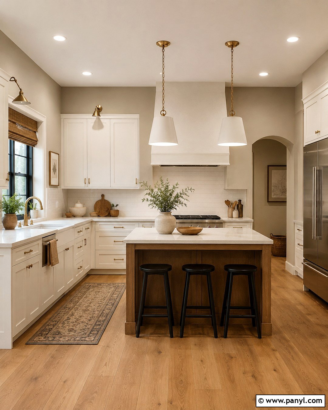 Tan Kitchen Walls With White Cabinets - 20 Tan Walls With White Trim Ideas