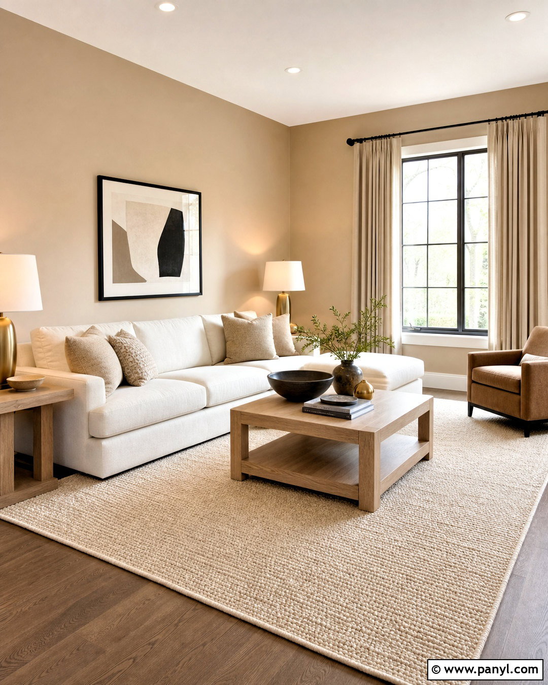 Tan Living Room Walls With White Sofa - 20 tan living room walls