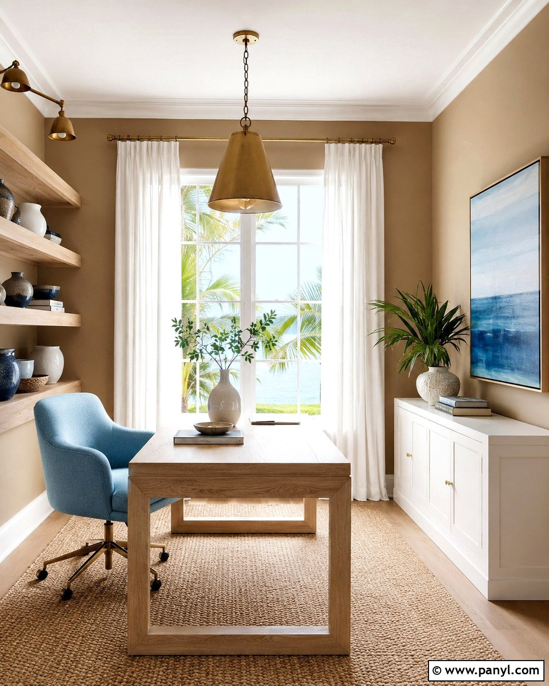 20 Tan Office Walls for Calm, Productive Modern Workspaces