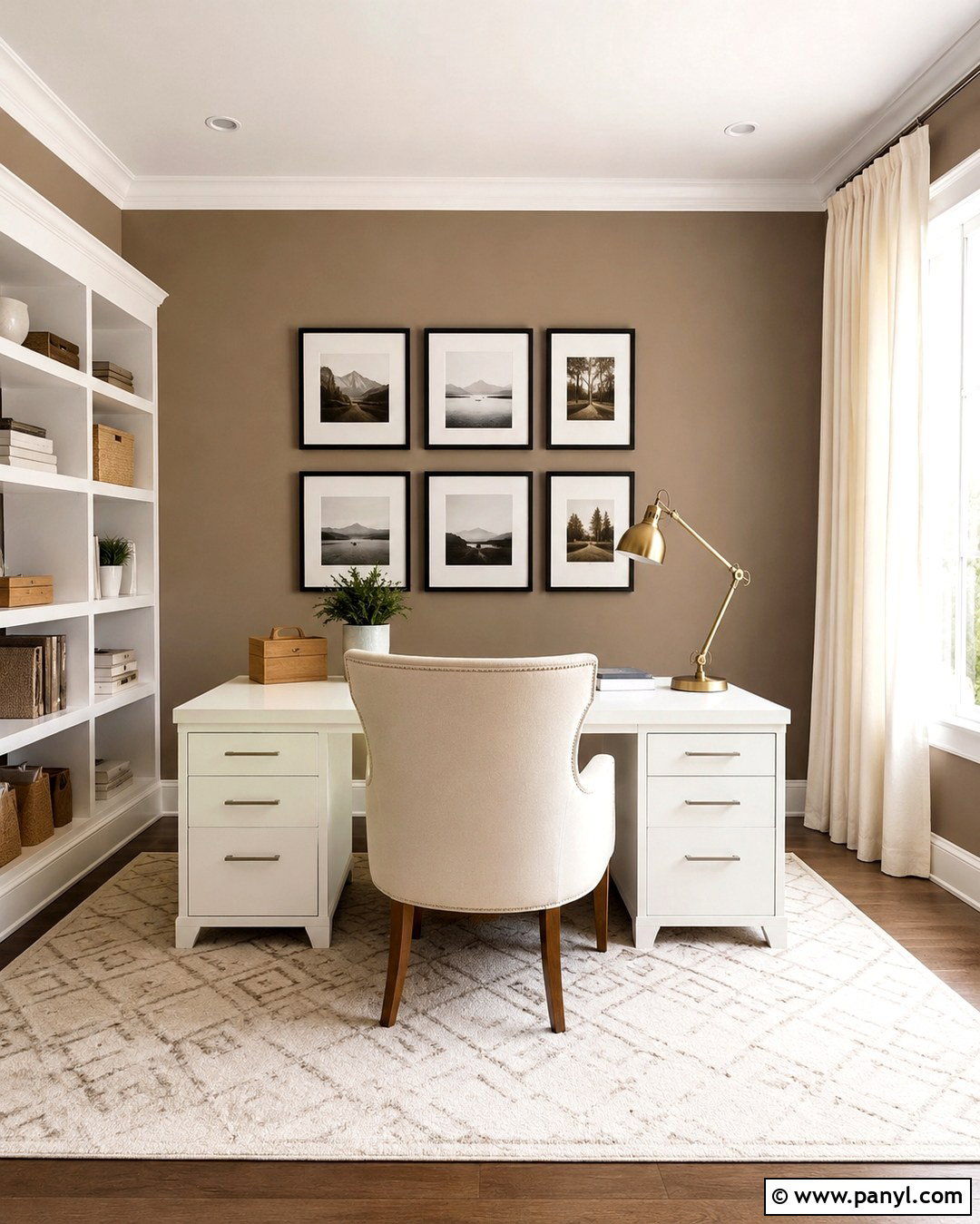 Tan Office Walls With White Furniture - 20 Tan Office Walls