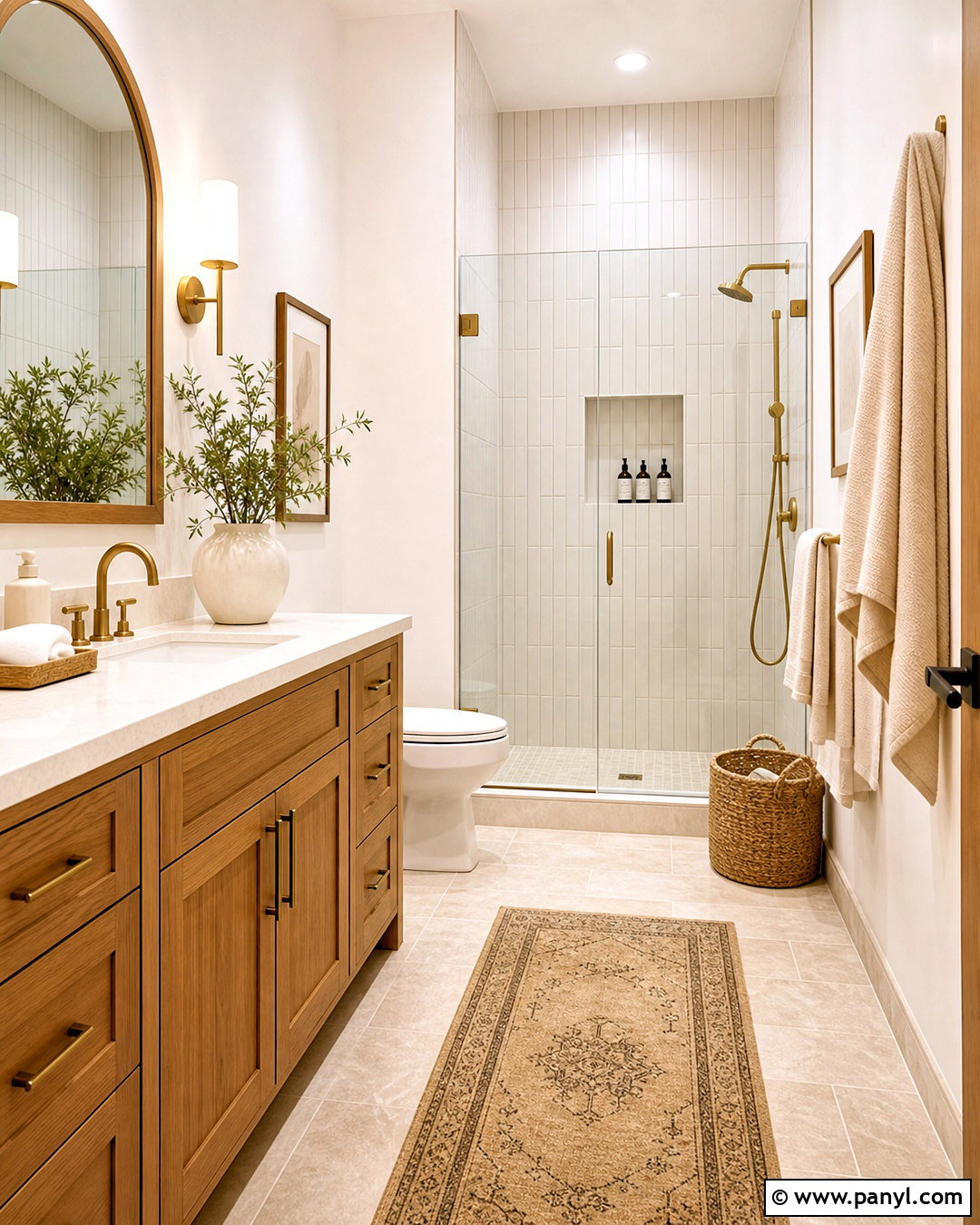 Tan Trim White Walls Bathroom - 20 tan trim white walls
