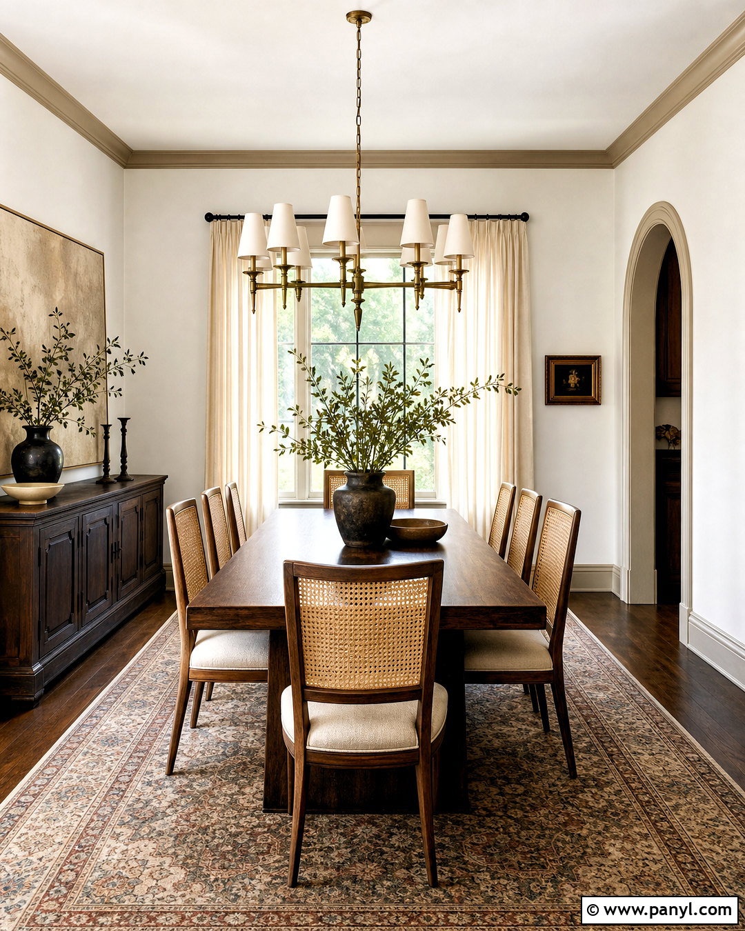 Tan Trim White Walls Dining Room - 20 tan trim white walls