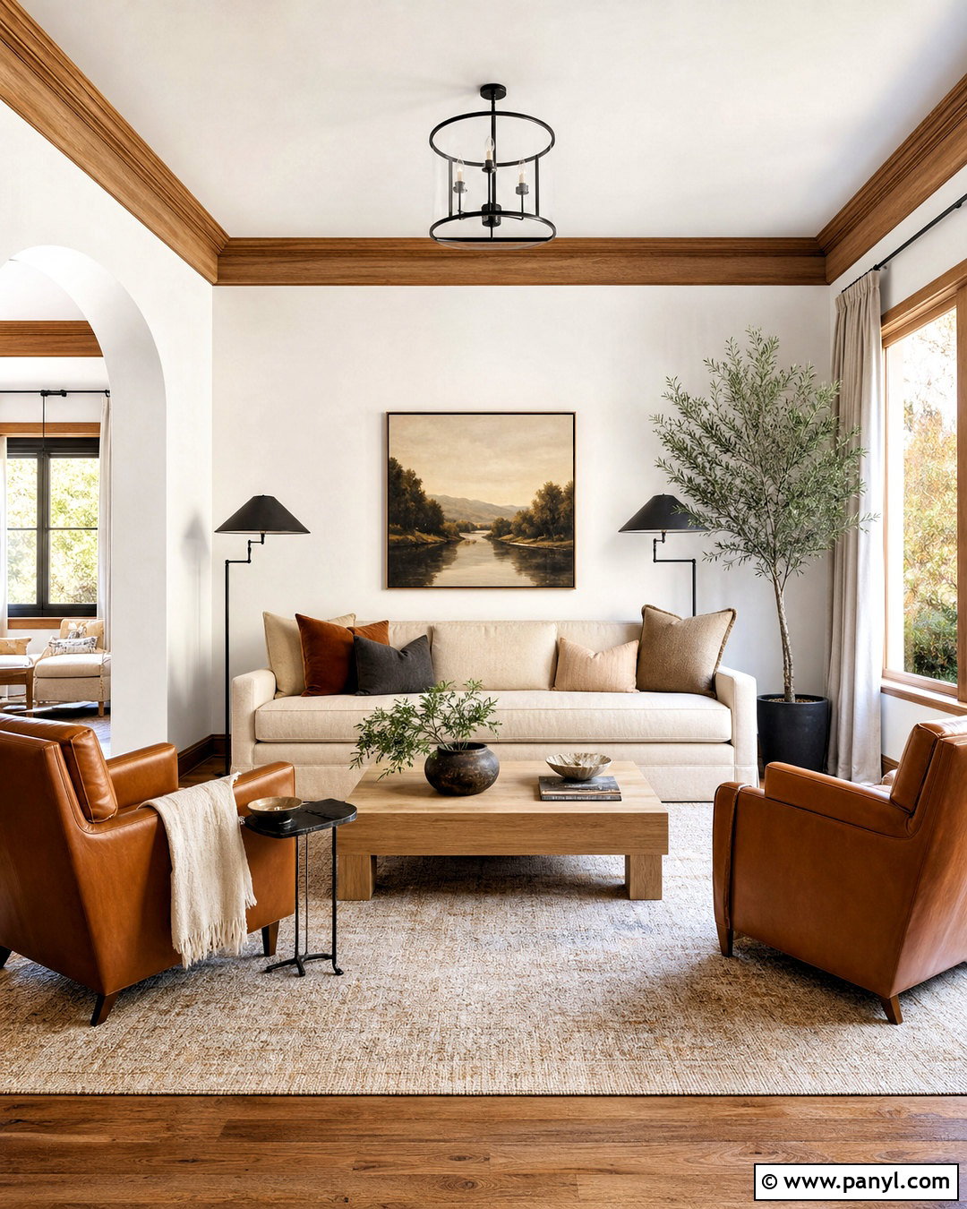 Tan Trim White Walls Living Room - 20 tan trim white walls