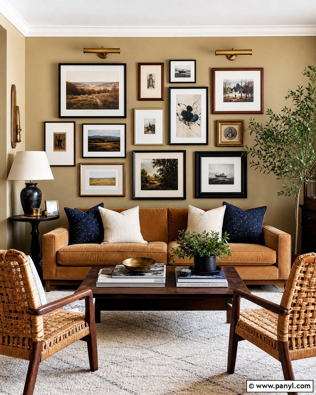 Tan Walls With A Gallery Wall - 20 tan walls