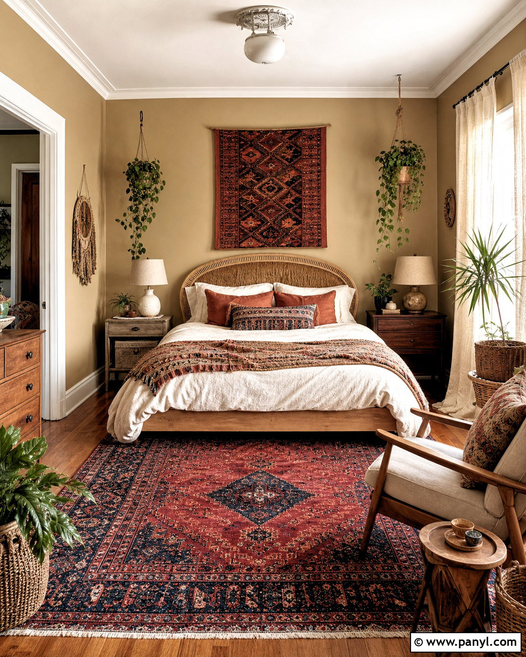 Tan Walls With Boho Bedroom Decor - 20 tan walls bedroom ideas