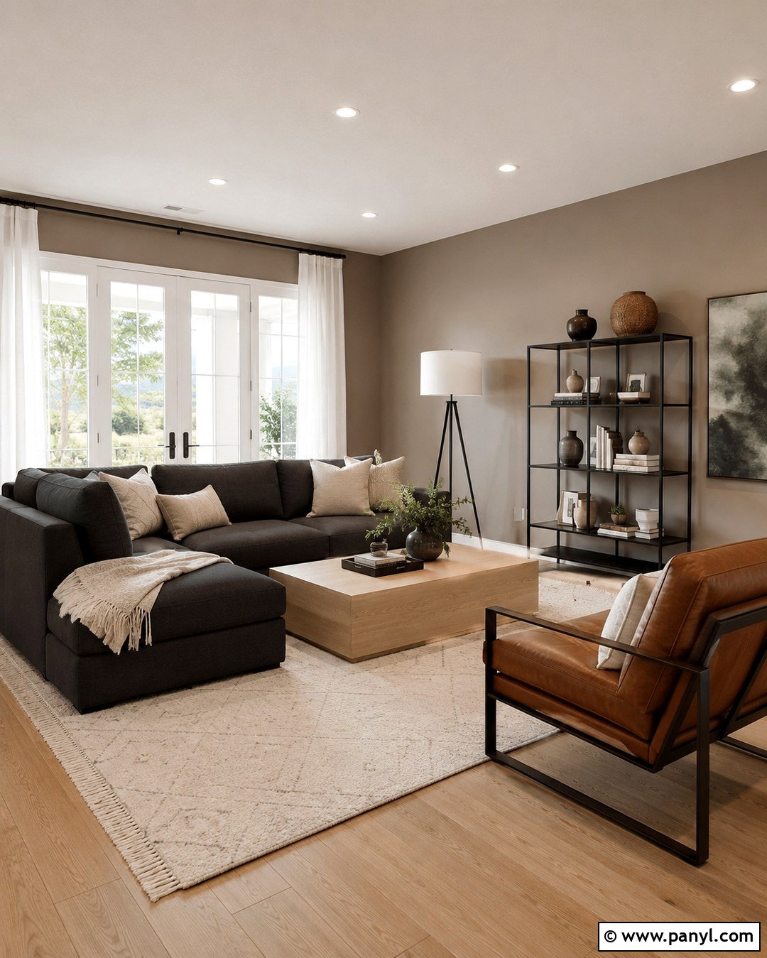 Tan Walls With Charcoal Gray - 20 Tan Walls Living Room Color Scheme Ideas
