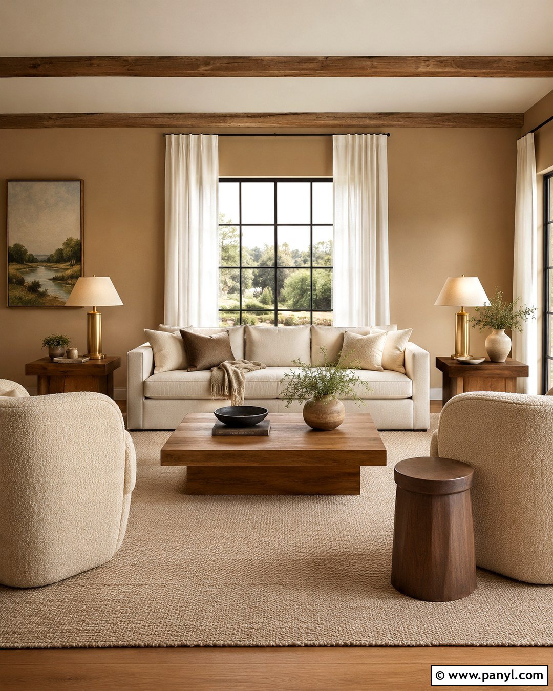Tan Walls With Cream Furniture - 20 Tan Walls Living Room Color Scheme Ideas