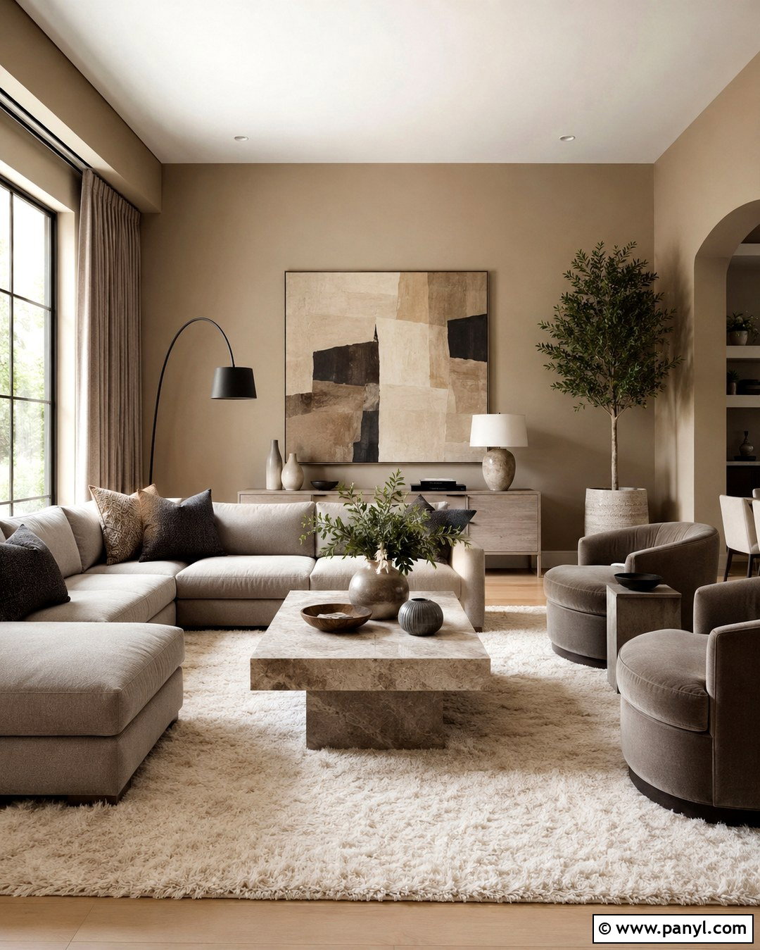 Tan Walls With Greige And Taupe - 20 Tan Walls Living Room Color Scheme Ideas