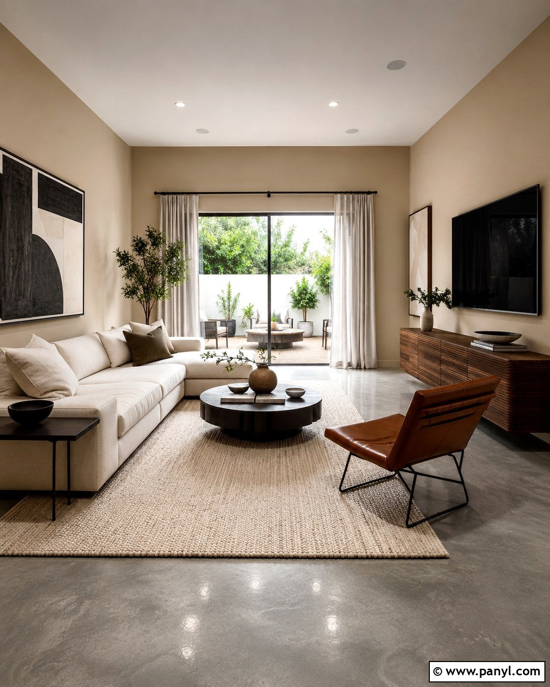 Tan Walls With Grey Concrete Floors - 20 Tan Walls Grey Floor Ideas