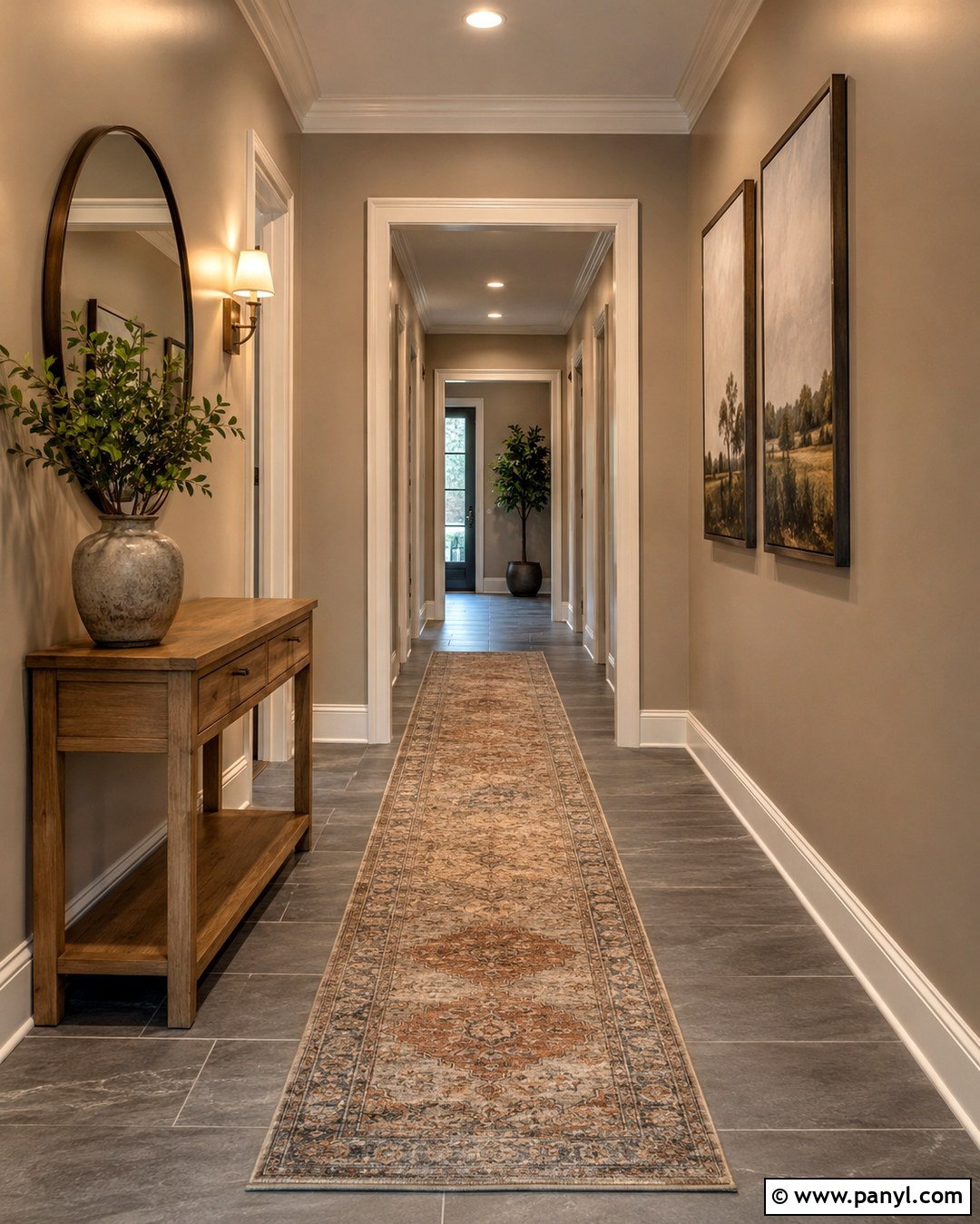 Tan Walls With Grey Hallway Floors - 20 Tan Walls Grey Floor Ideas