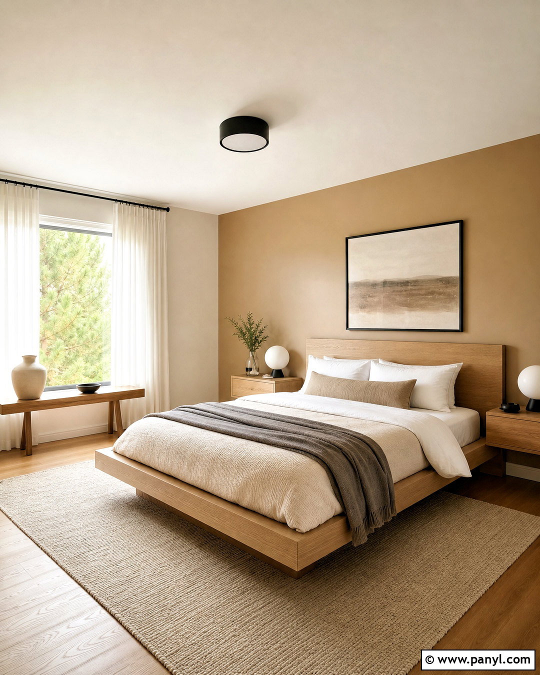 Tan Walls With Light Oak Furniture - 20 tan walls bedroom ideas