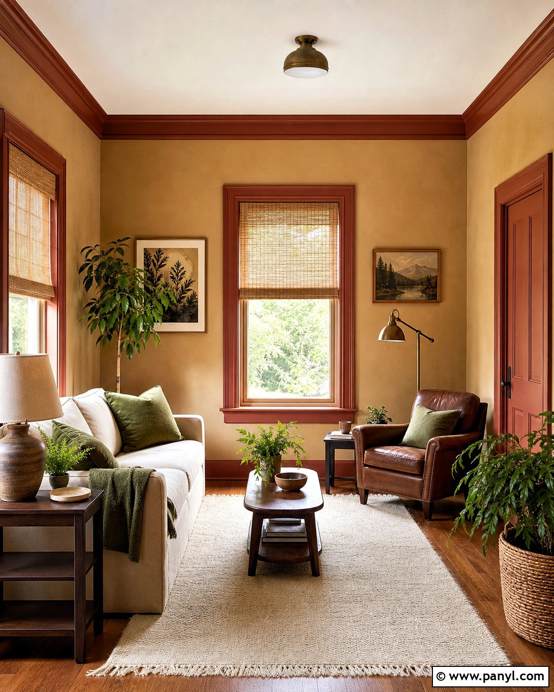 Tan Walls With Rust Trim - 20 wall and trim colors ideas