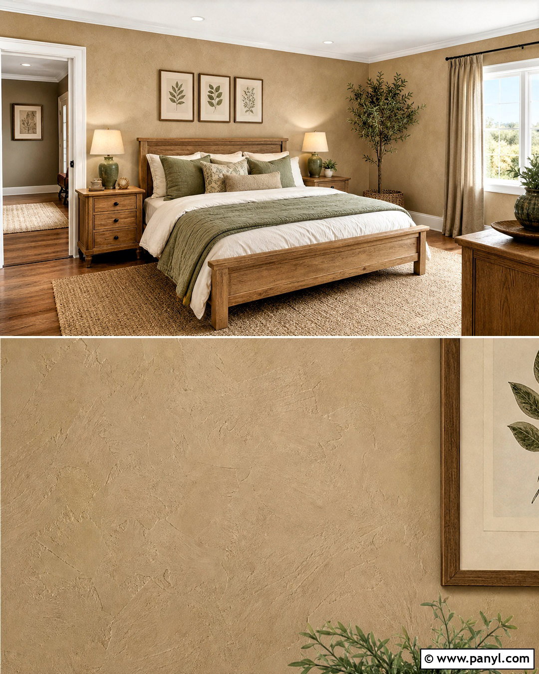 Tan Walls With Sage Green Decor - 20 tan walls
