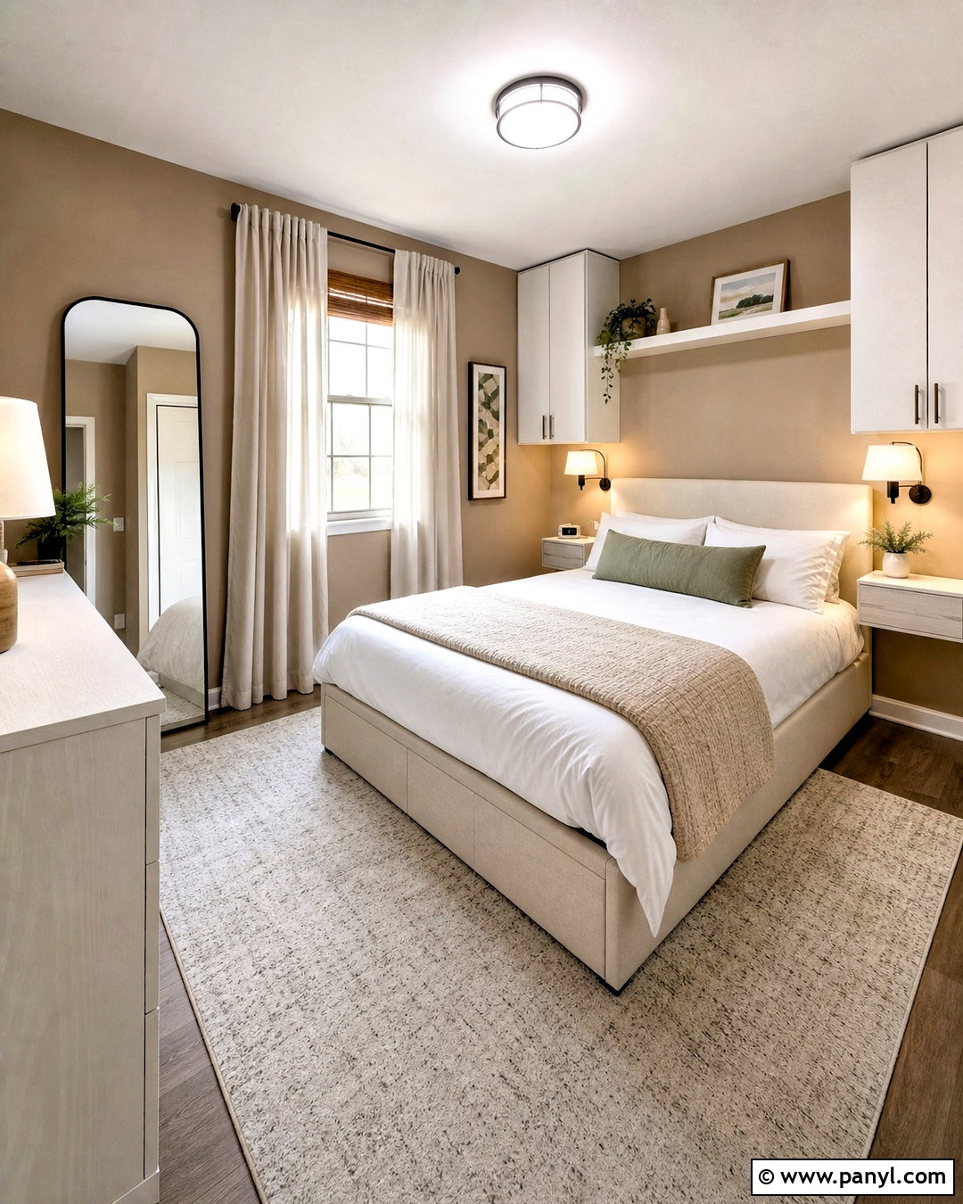 Tan Walls With Small Bedroom Furniture - 20 tan walls bedroom ideas