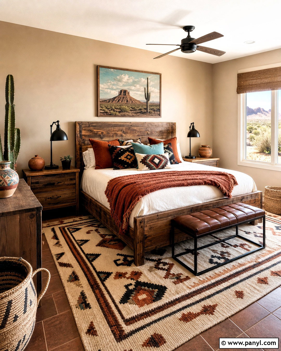 Tan Walls With Southwestern Decor - 20 tan walls bedroom ideas
