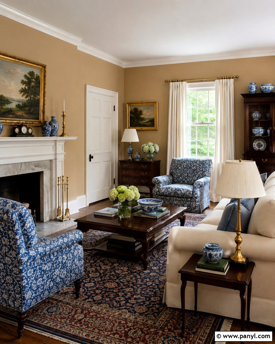 Tan Walls With White Traditional Trim - 20 Tan Walls With White Trim Ideas