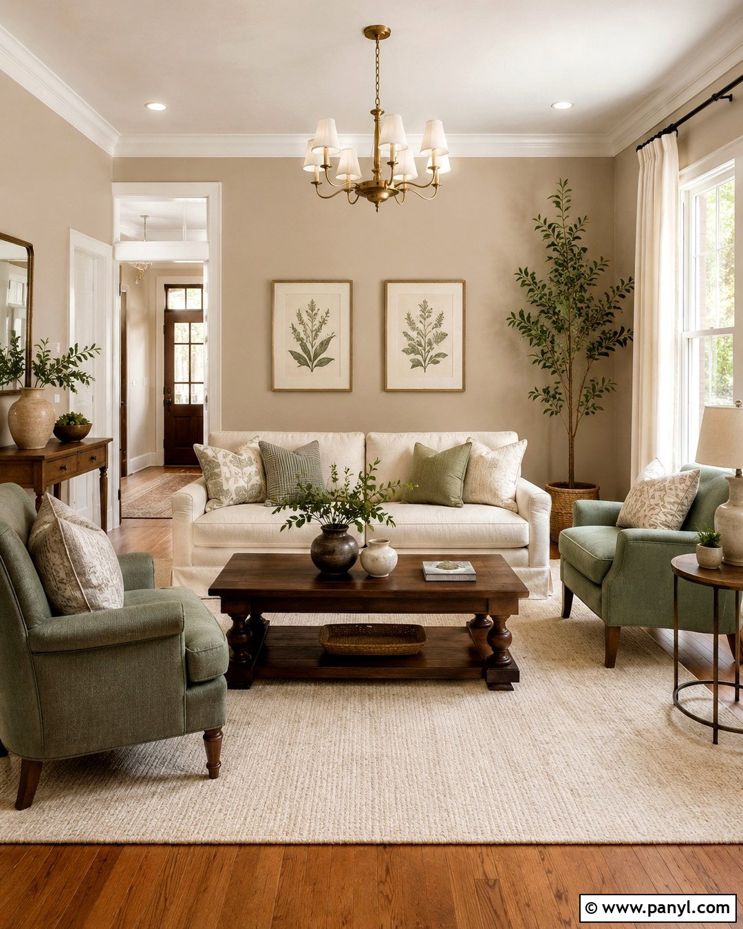Tan Walls With White Trim And Wood Floors - 20 Tan Walls With White Trim Ideas