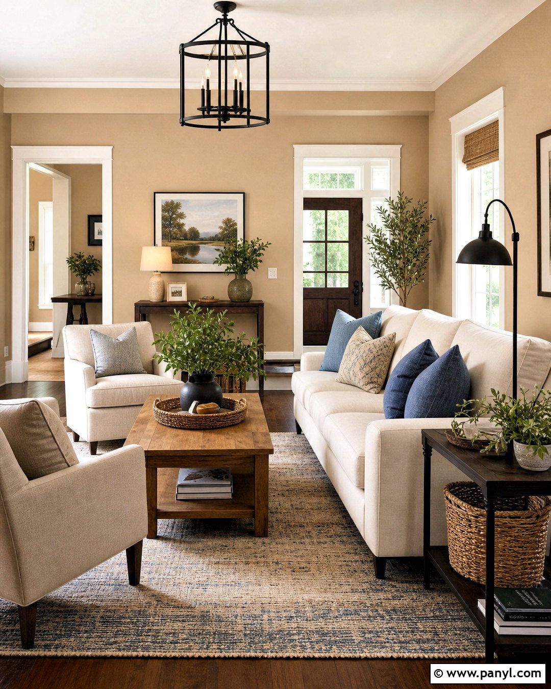 Tan Walls With White Trim - 20 tan walls