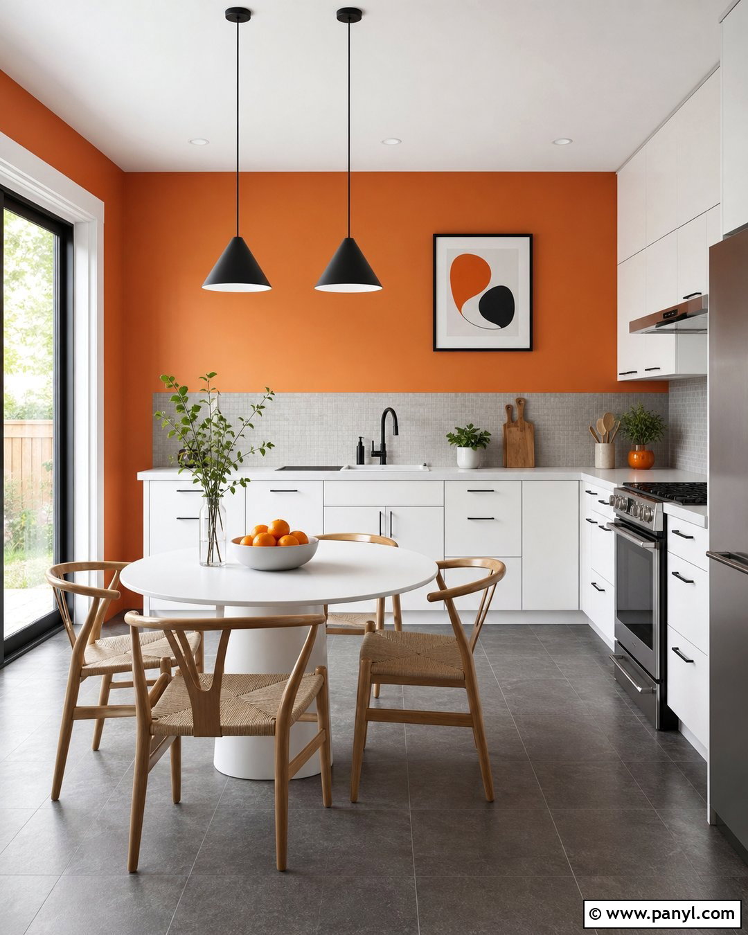 Tangerine Orange Kitchen Accent Wall - 20 Orange Wall Paint Ideas Kitchen Ideas