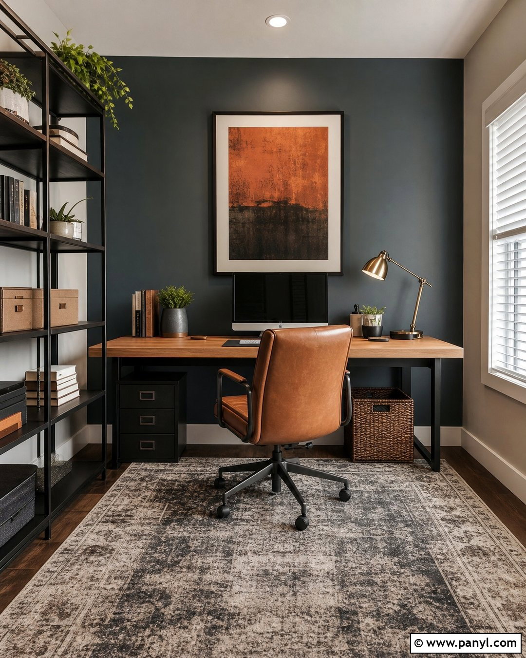 Tarragon Accent Wall Home Office - 20 Sherwin William Accent Wall Ideas