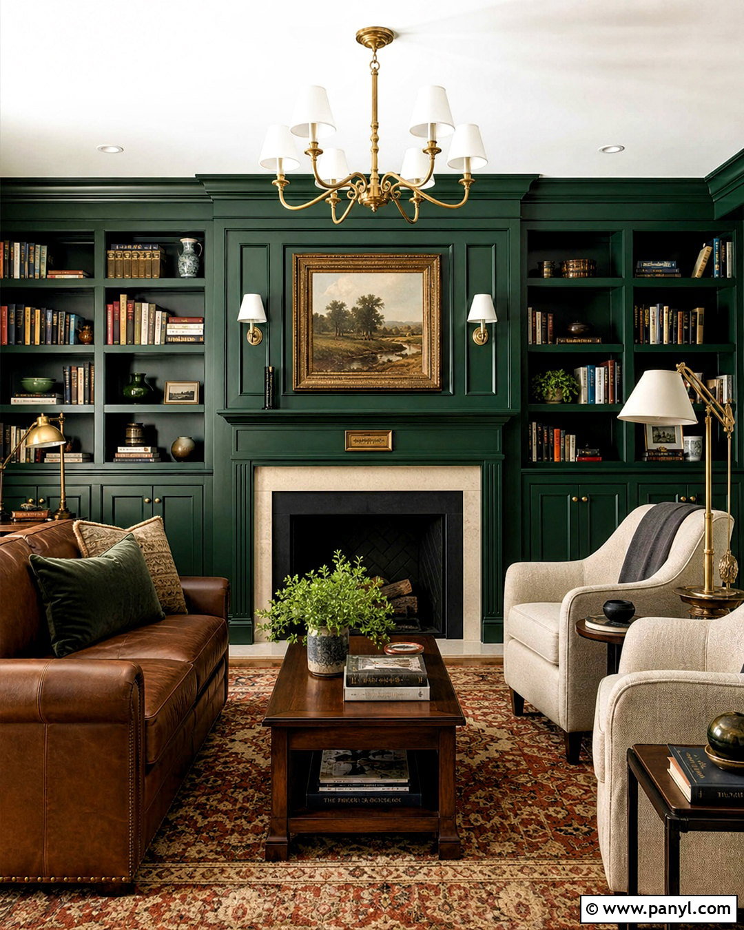 Tarrytown Green Home Library - 20 tarrytown green benjamin moore ideas