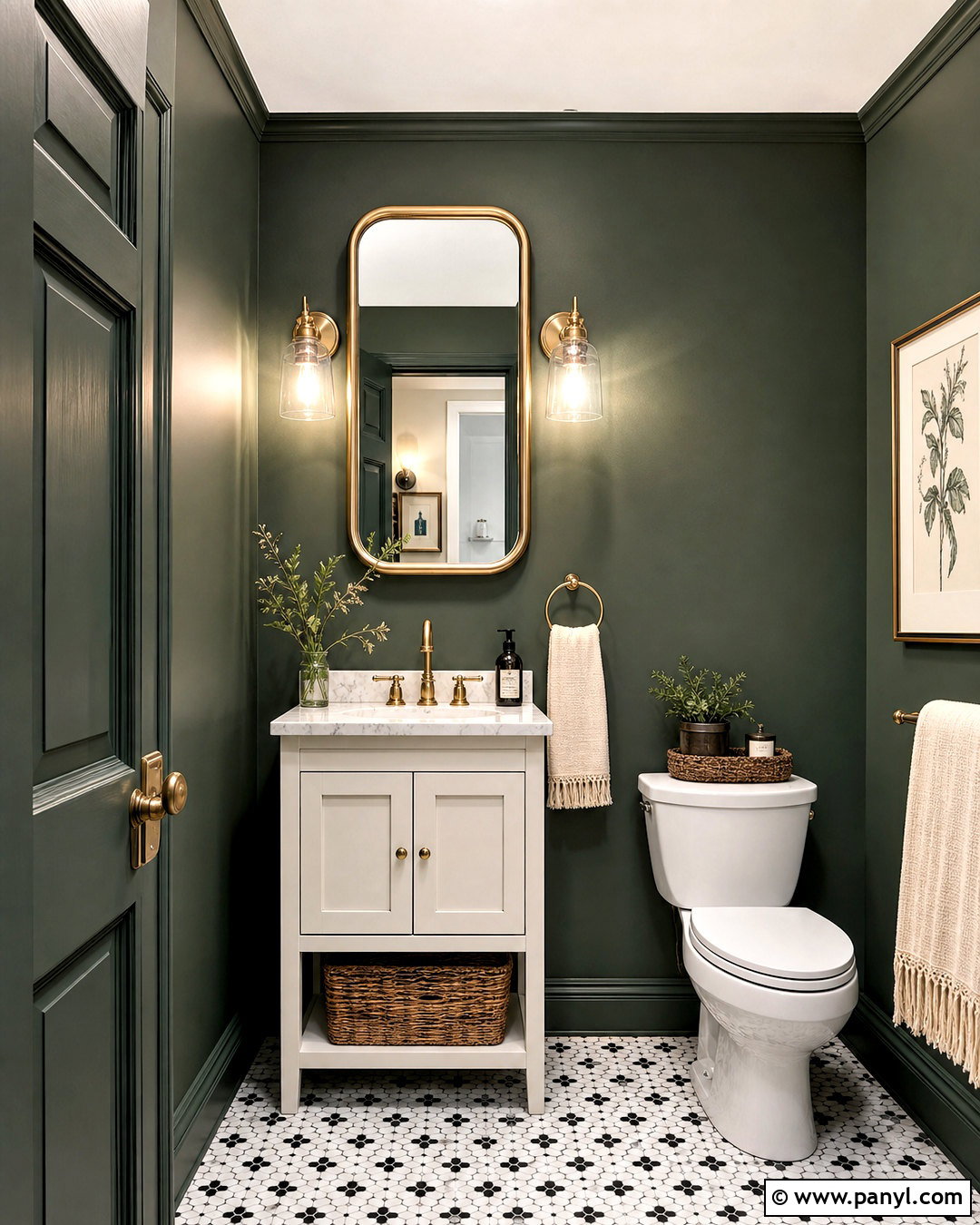 Tarrytown Green Powder Room - 20 tarrytown green benjamin moore ideas