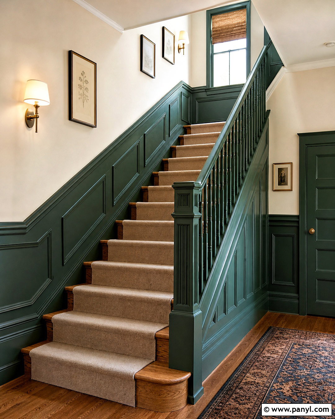 Tarrytown Green Staircase Paneling - 20 tarrytown green benjamin moore ideas