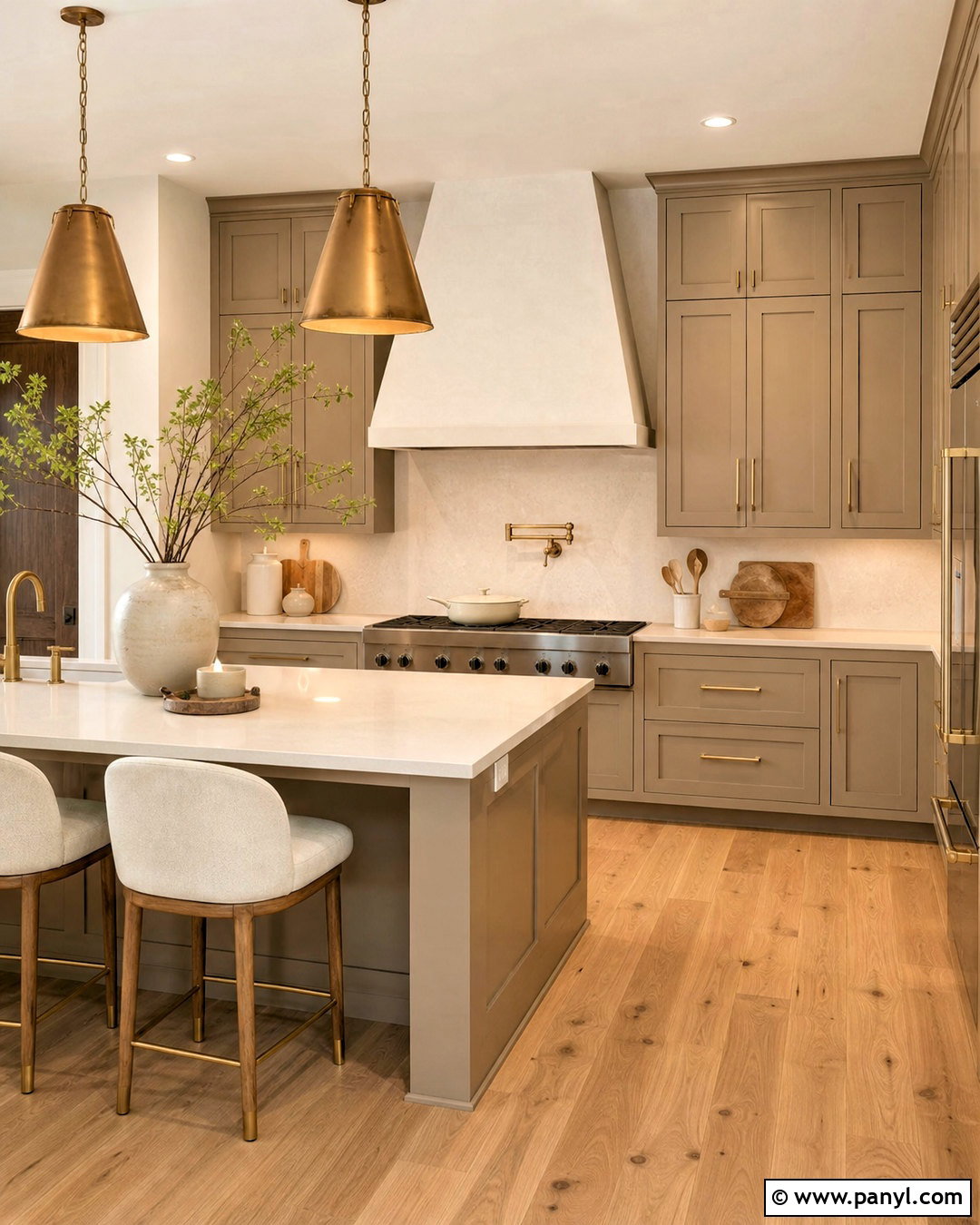 Taupe And Brass Kitchen - 20 taupe color schemes