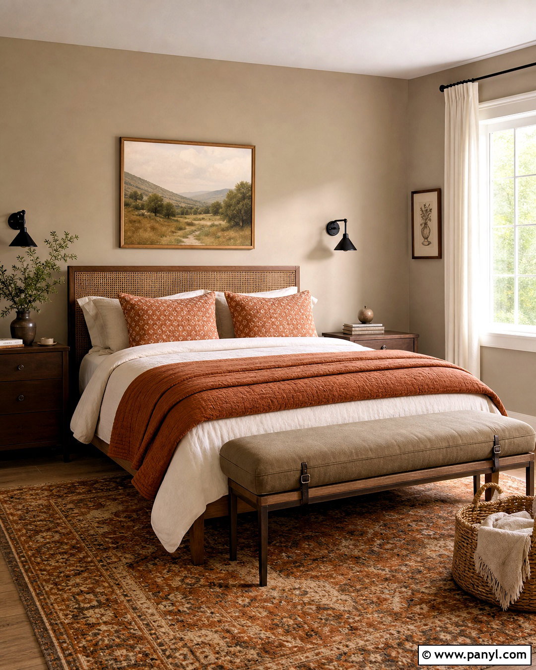 Taupe And Burnt Orange Guest Room - 20 taupe color palette ideas