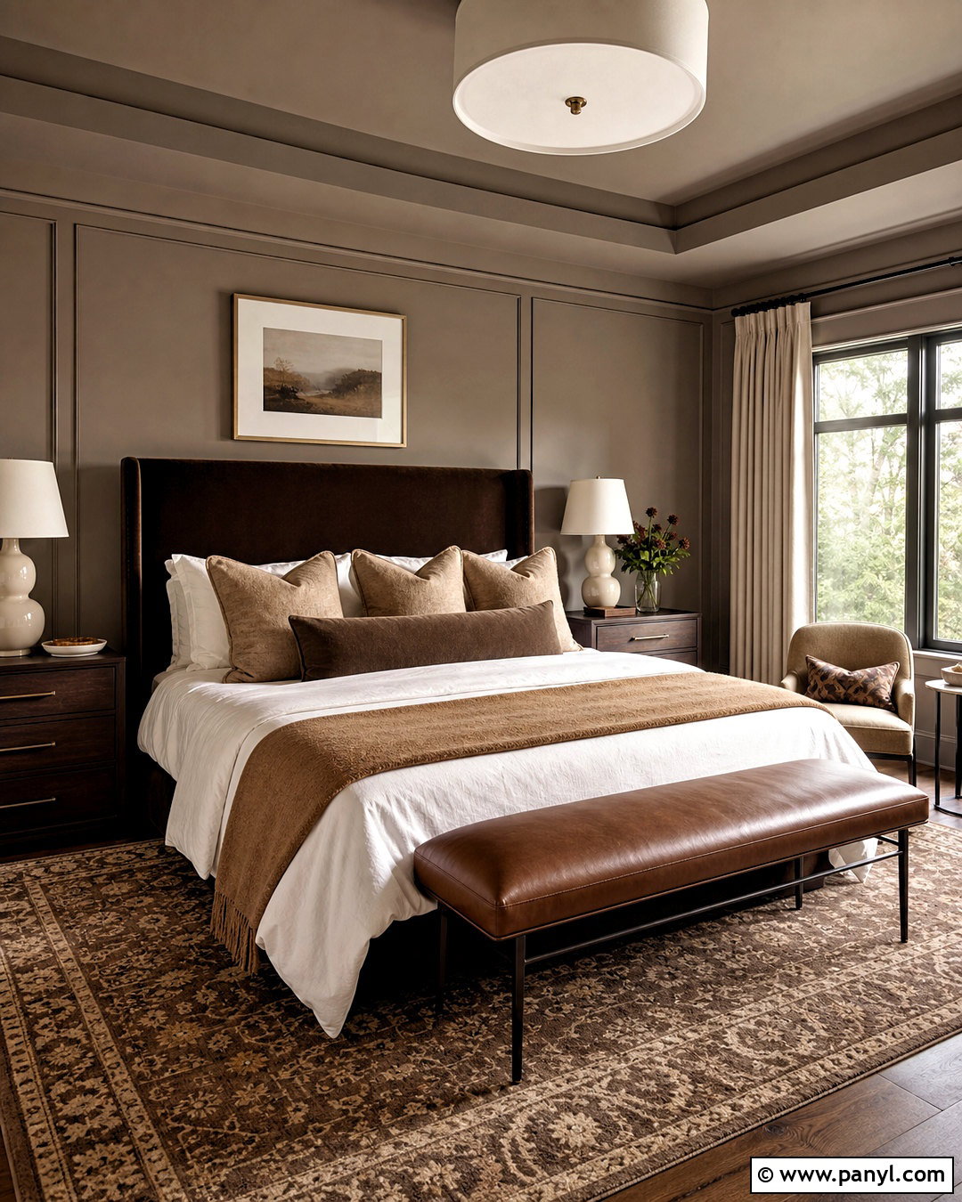 Taupe And Chocolate Brown Bedroom - 20 taupe color schemes