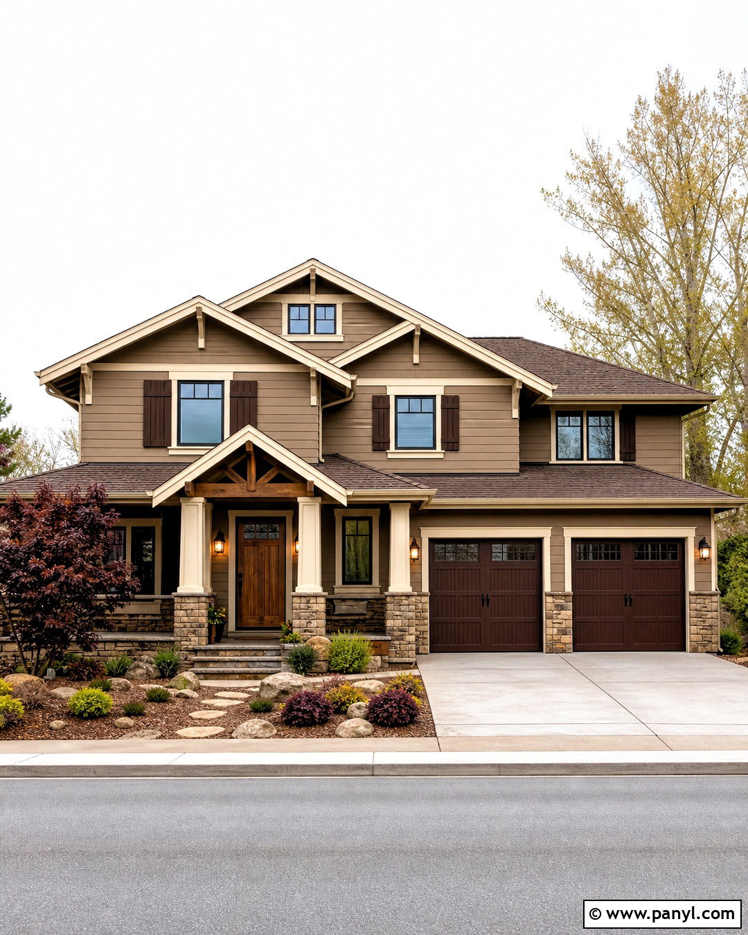 Taupe And Dark Brown Exterior Wall Color Combination - 20 exterior wall colour combinations