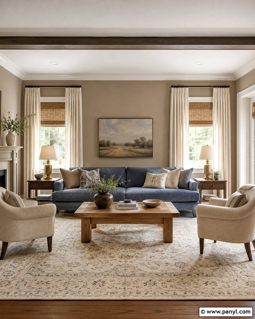 Taupe And Dusty Blue Living Room - 20 living room color combinations ideas