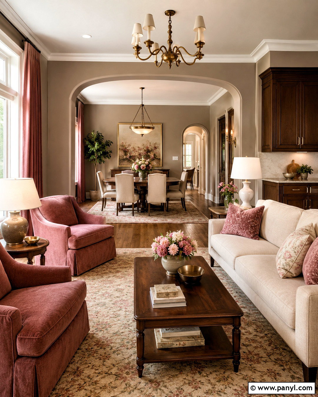 Taupe And Dusty Rose Color Scheme - 20 indoor color schemes house ideas