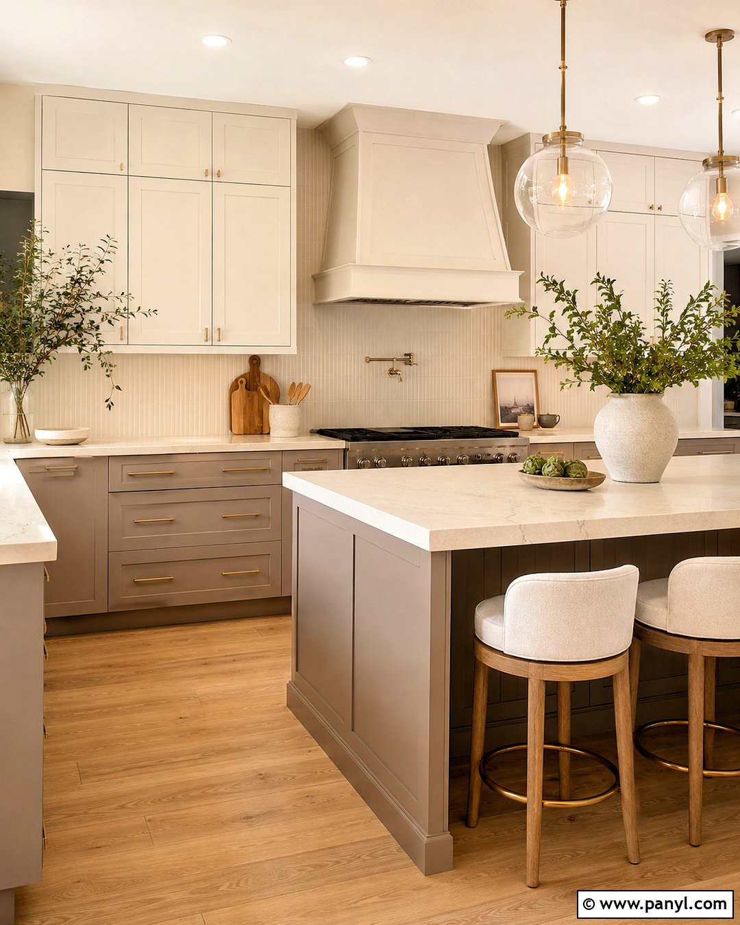 Taupe And Ivory Kitchen - 20 popular kitchen color combinations
