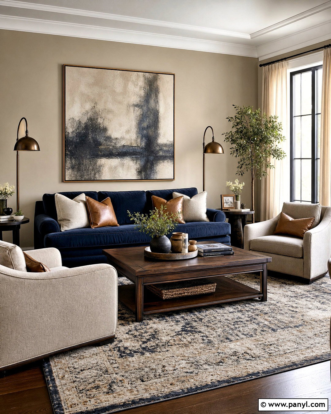 Taupe And Navy Blue Living Room - 20 taupe color schemes
