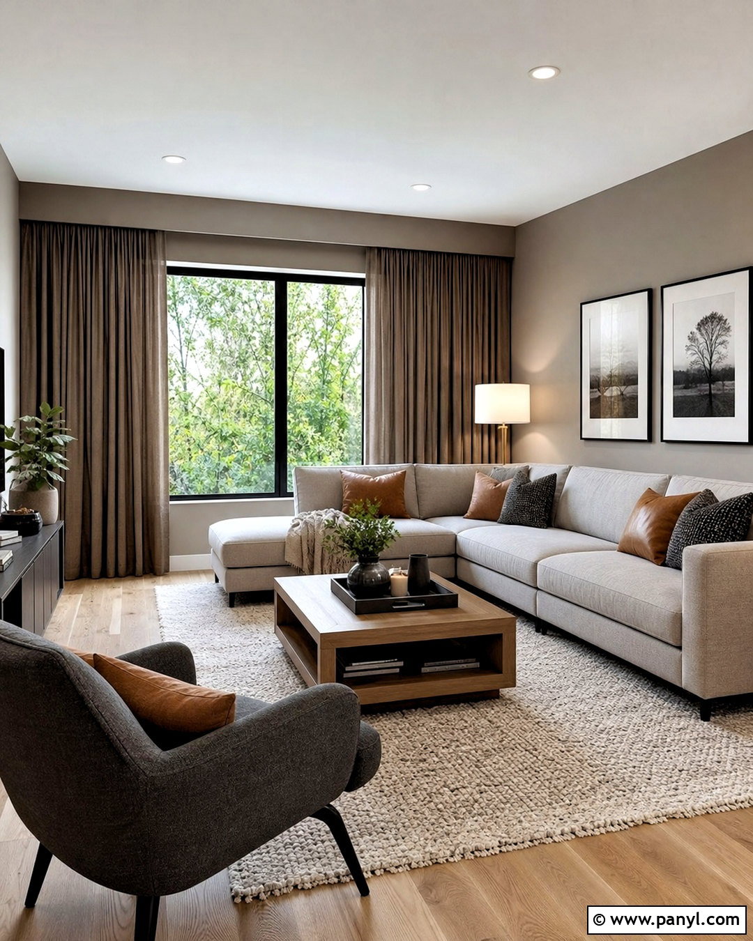 Taupe And Soft Gray Living Room - 20 taupe color schemes