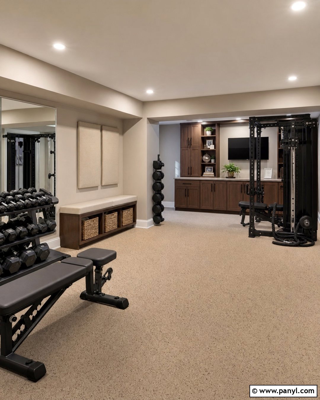 Taupe Basement Gym Walls - 20 Basement Gym Wall Colors