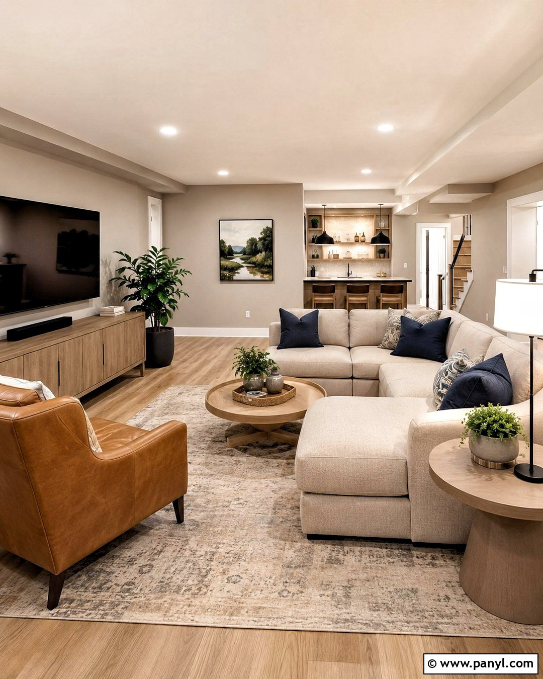 Taupe Basement Walls With Light Flooring - 35 Taupe Wall Color Ideas