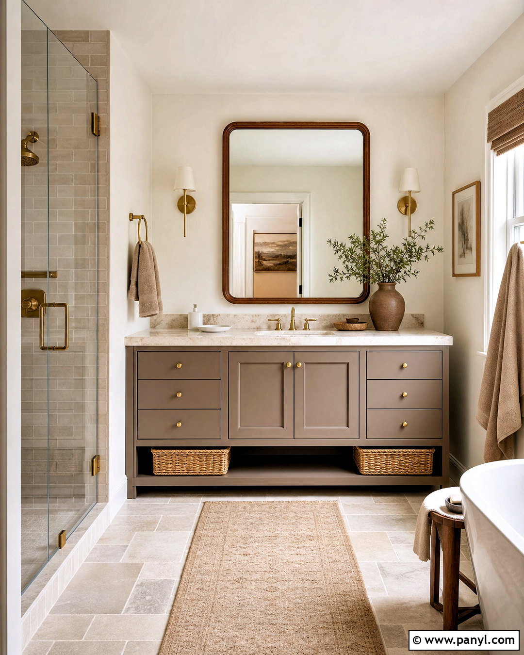 Taupe Bathroom Vanity - 20 bathroom vanity paint ideas