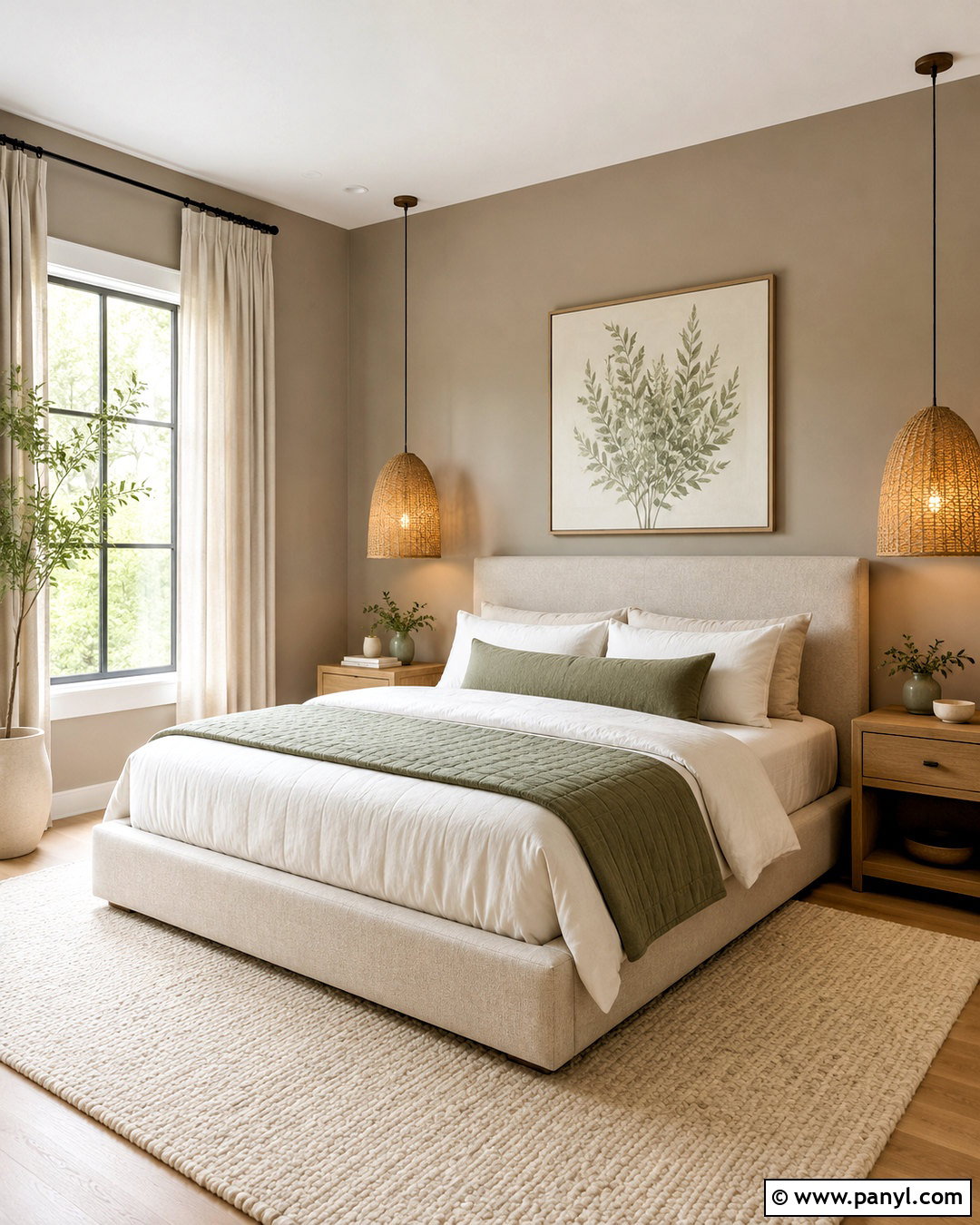 Taupe Bedroom Walls With Sage Green - 35 Taupe Wall Color Ideas