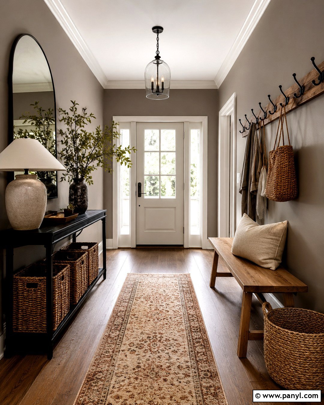 Taupe Brown Entryway - 20 Taupe Brown Wall Paint Ideas