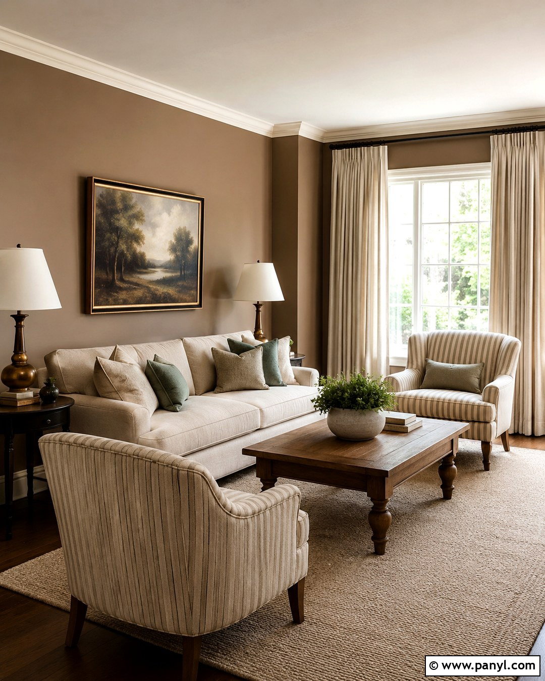 Taupe Brown With Cream Trim - 20 Taupe Brown Wall Paint Ideas